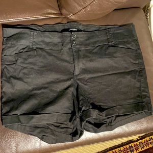 Torrid black dress shorts